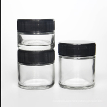 1oz 2oz 3oz 4oz 5oz Clear Storage Bottles & Jars Empty Glass Jar  Wholesale with Plastic Tamper Proof Lid